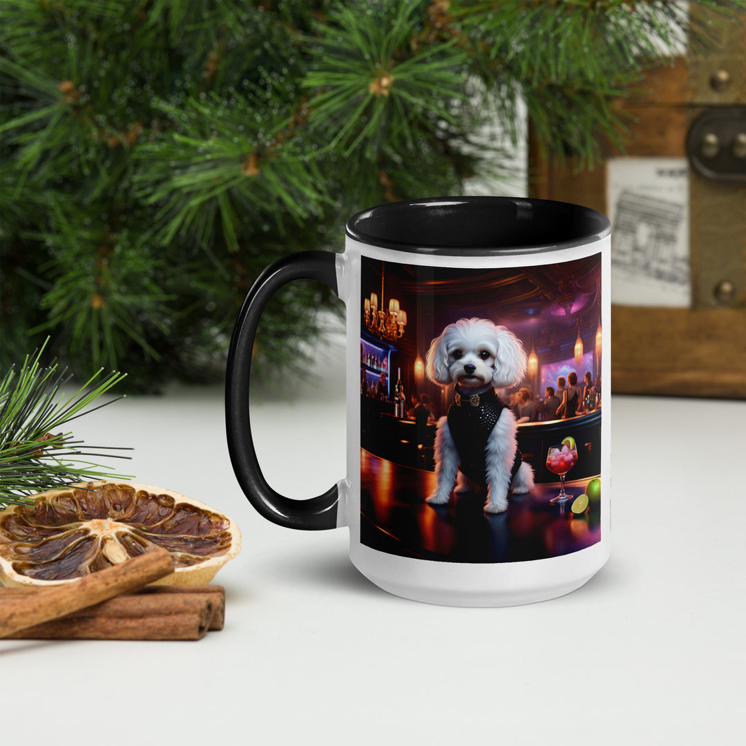 Cavapoo General- Mug with Color Inside v17