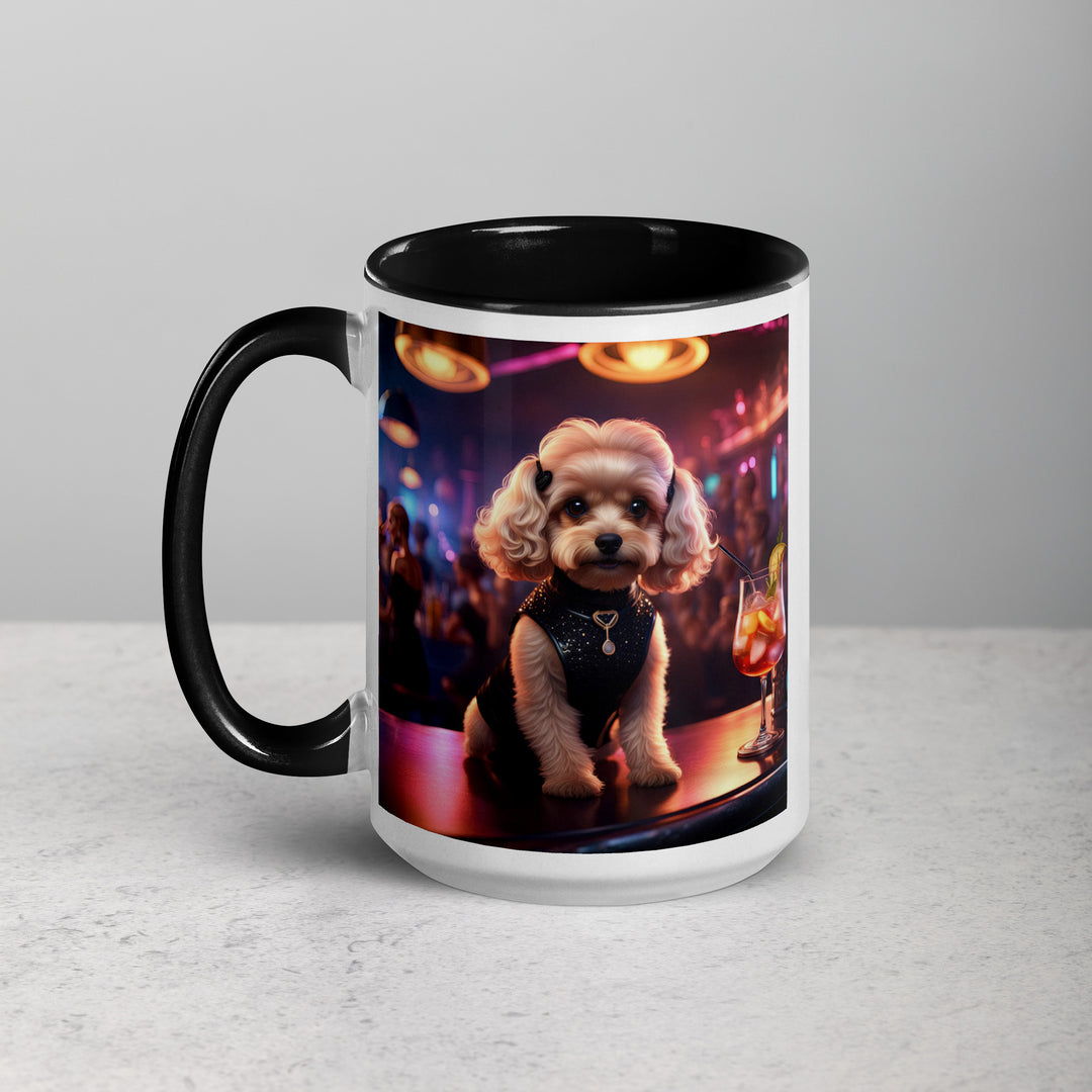 Cavapoo General- Mug with Color Inside v19