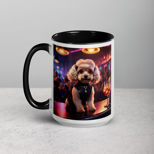 Cavapoo General- Mug with Color Inside v19