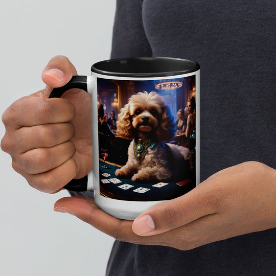 Cavapoo General- Mug with Color Inside v20