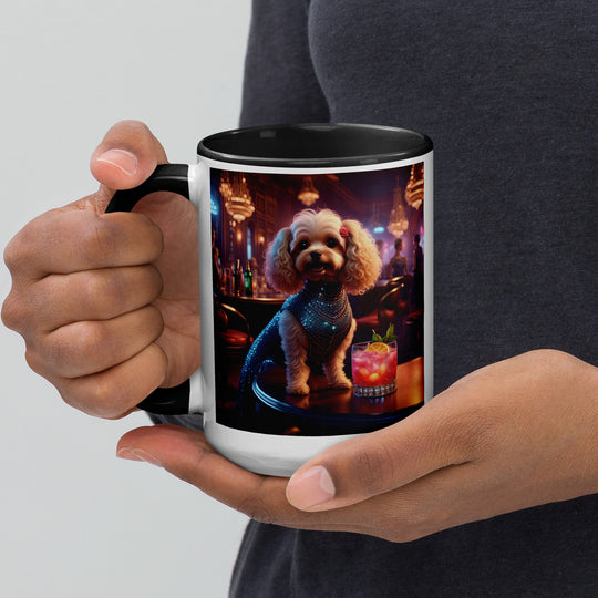 Cavapoo General- Mug with Color Inside v22