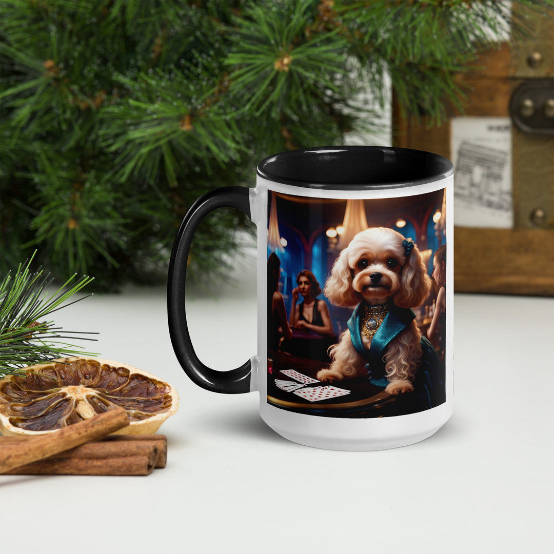 Cavapoo General- Mug with Color Inside v21