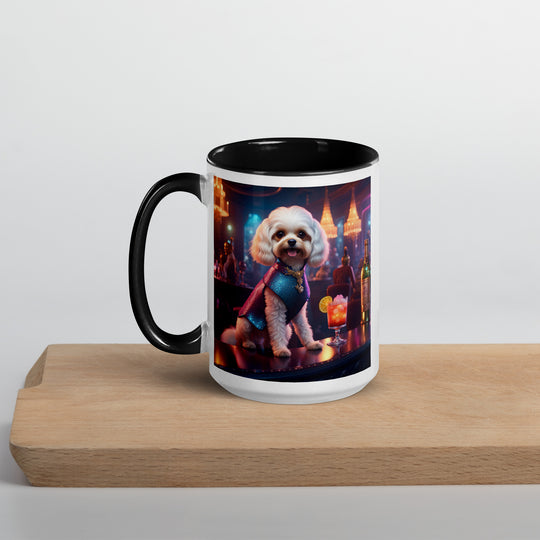 Cavapoo General- Mug with Color Inside v23