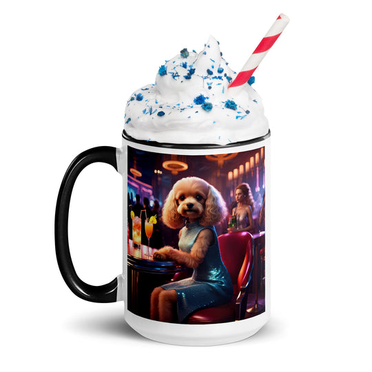 Cavapoo General- Mug with Color Inside v24