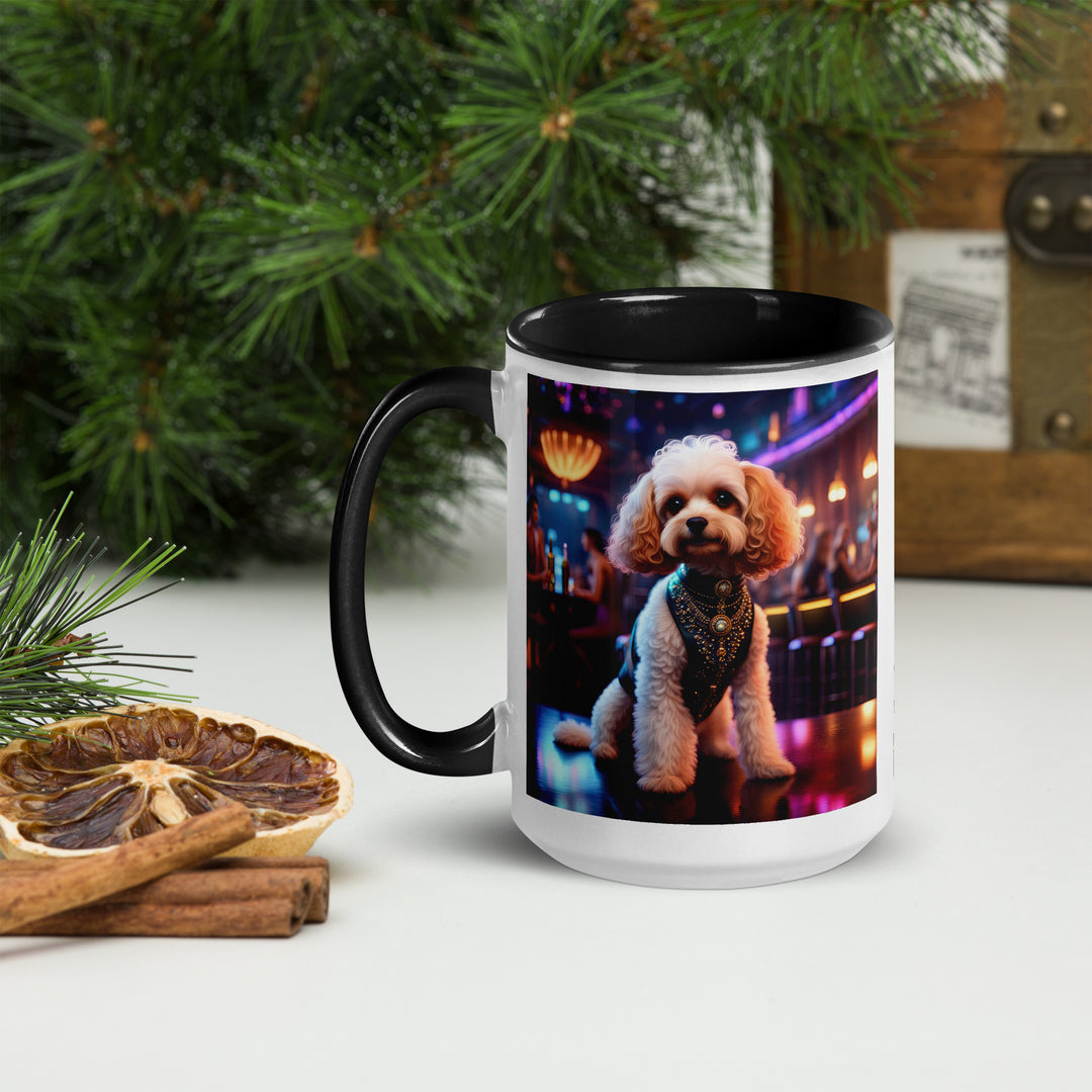 Cavapoo General- Mug with Color Inside v25