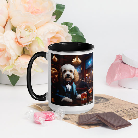 Cavapoo General- Mug with Color Inside v28