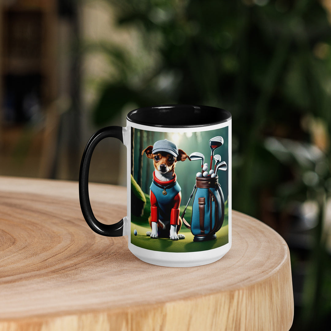 Chiweenie Golfer- Mug with Color Inside