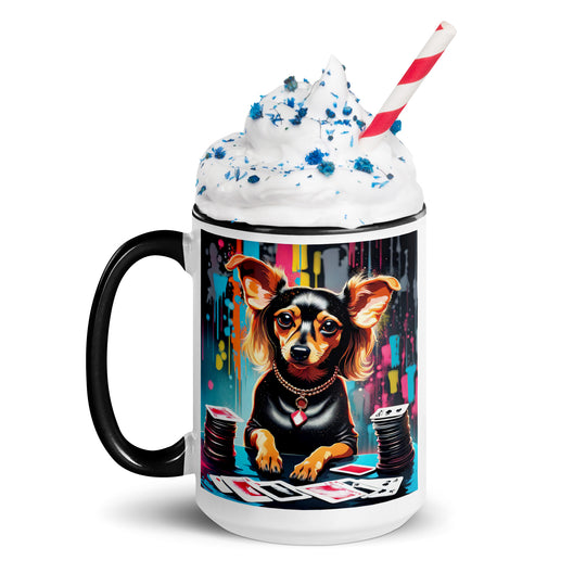 Chiweenie General- Mug with Color Inside v9