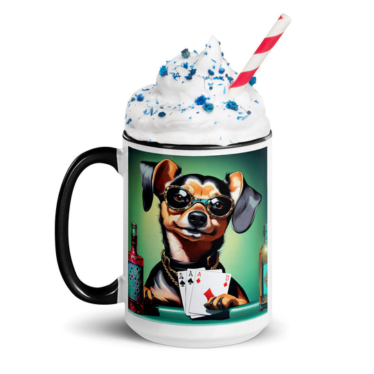 Chiweenie General- Mug with Color Inside v13