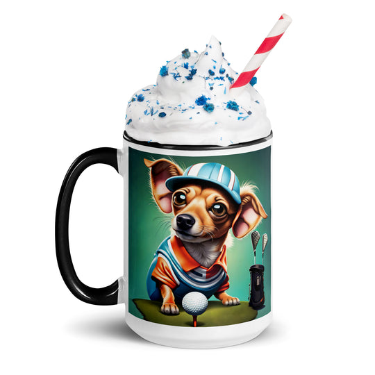 Chiweenie General- Mug with Color Inside v18