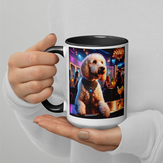 Goldendoodle- Mug with Color Inside v9