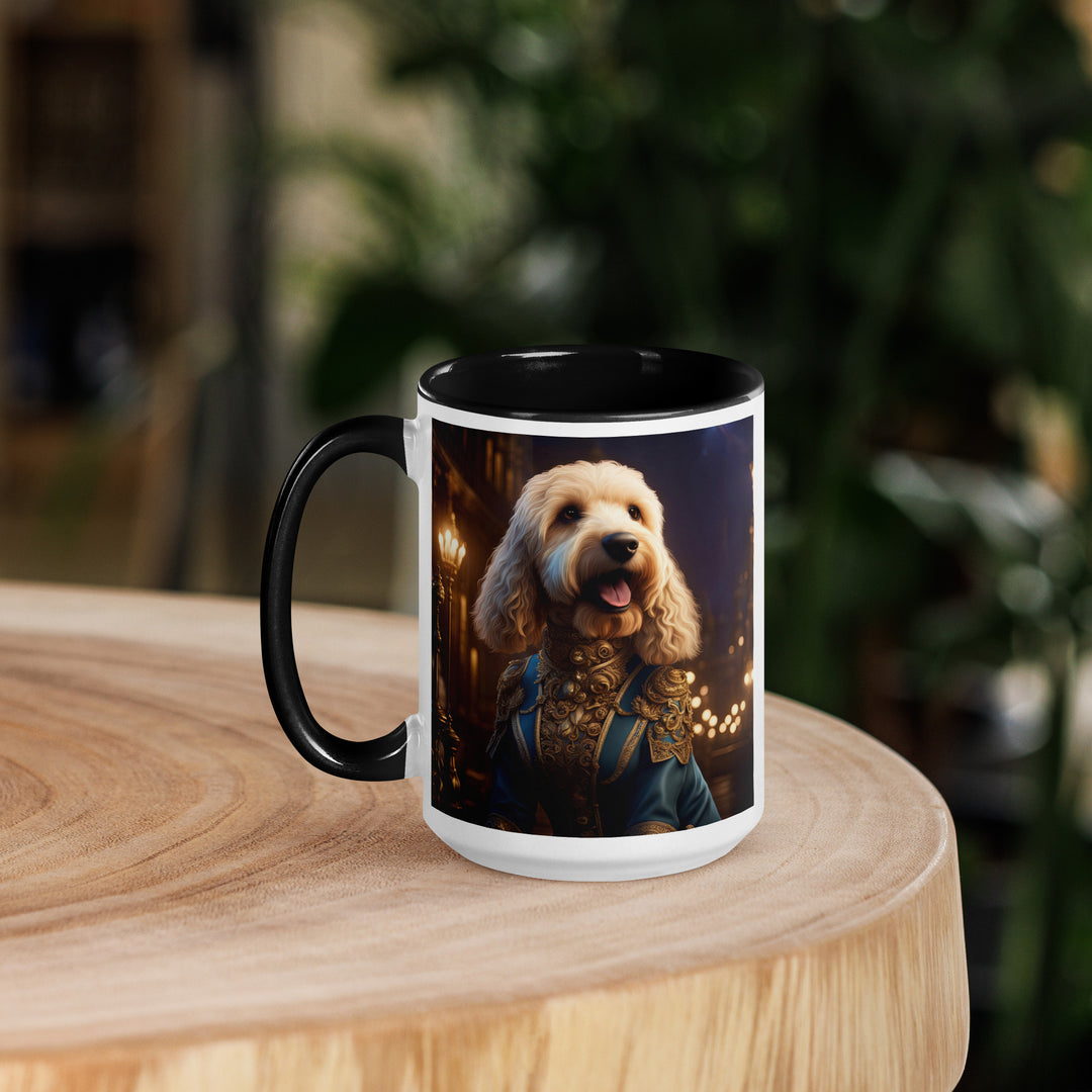 Goldendoodle- Mug with Color Inside v10