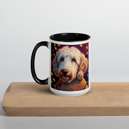 Goldendoodle- Mug with Color Inside v12