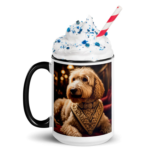 Goldendoodle- Mug with Color Inside v13