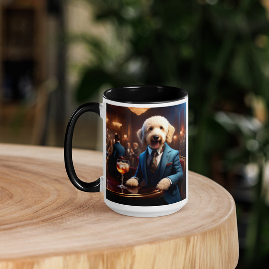 Goldendoodle- Mug with Color Inside v15