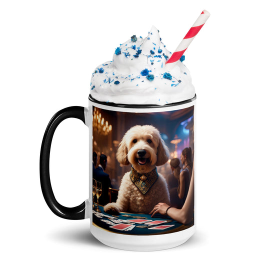 Goldendoodle- Mug with Color Inside v17