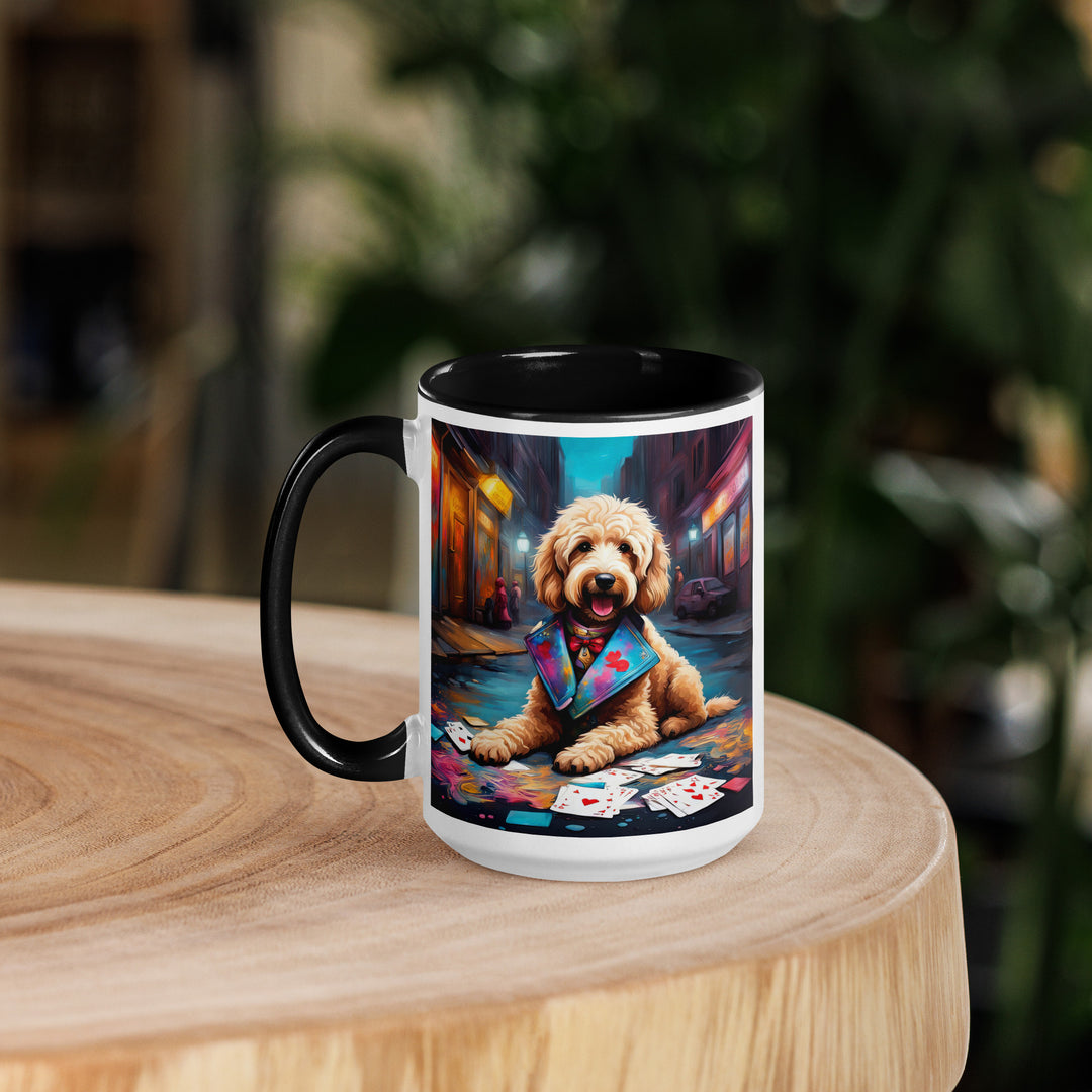 Goldendoodle- Mug with Color Inside v19