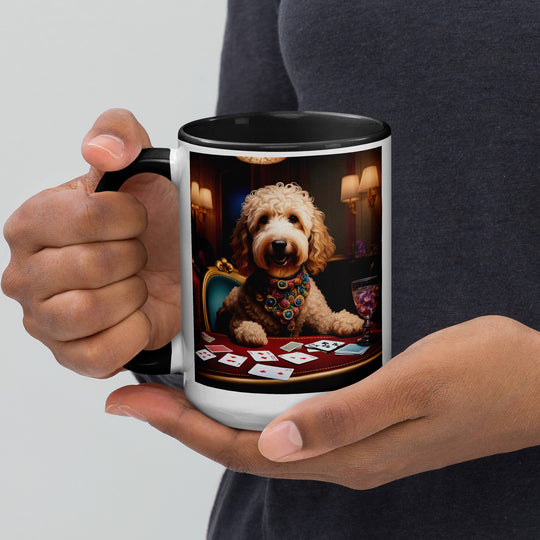 Goldendoodle- Mug with Color Inside v21