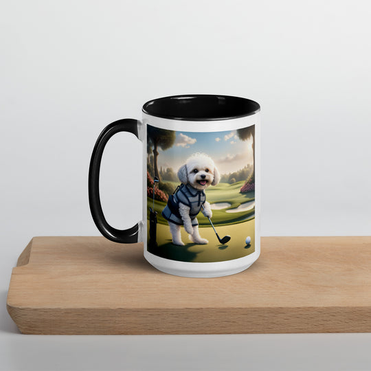 Maltipoo Golfer- Mug with Color Inside