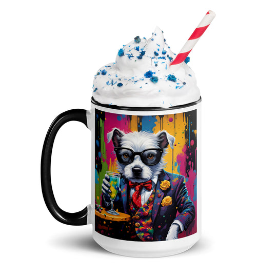 Pekapoo General- Mug with Color Inside v12