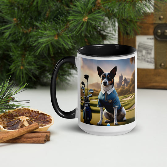 Texas Heeler Golfer- Mug with Color Inside v3