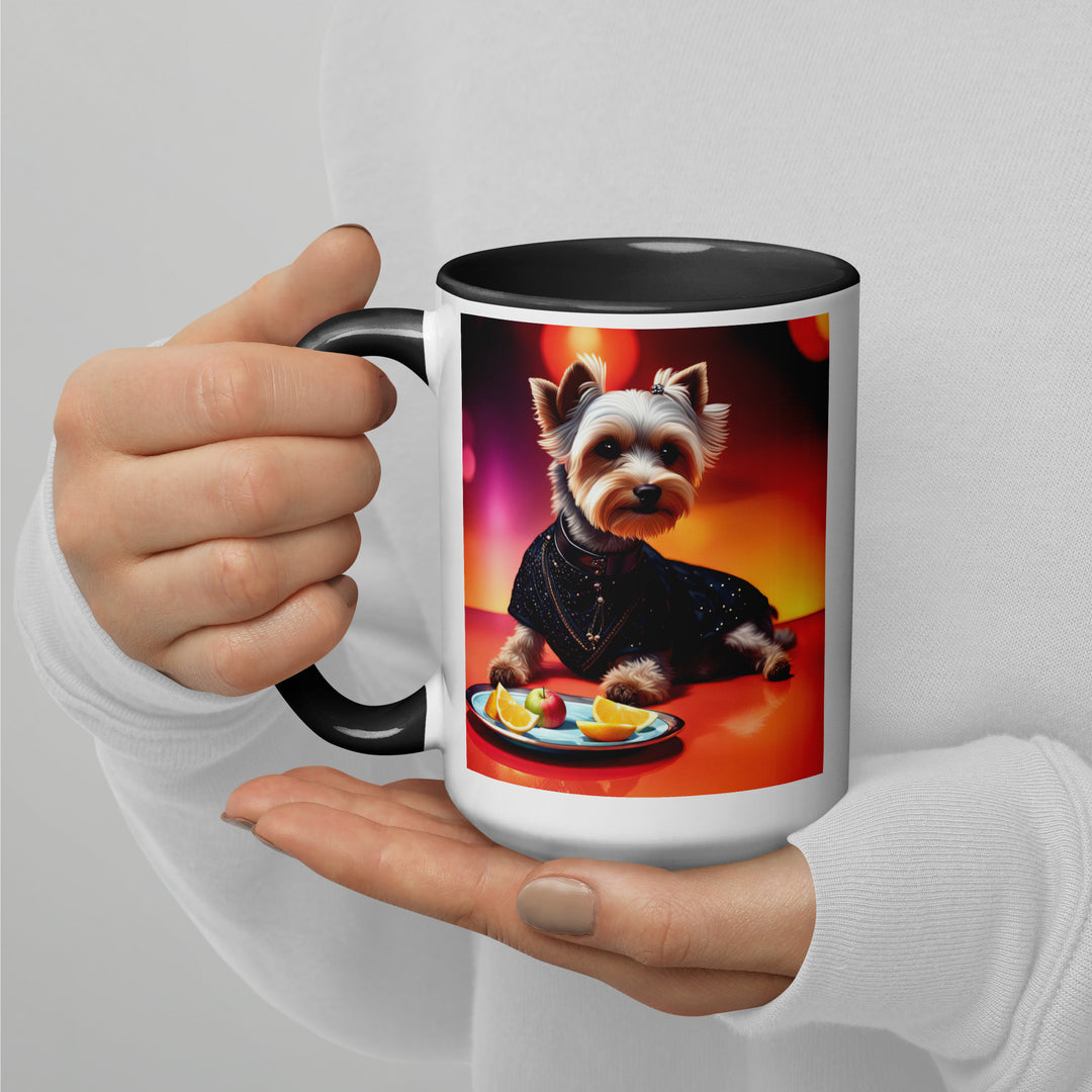 Yorkipoo General- Mug with Color Inside v4