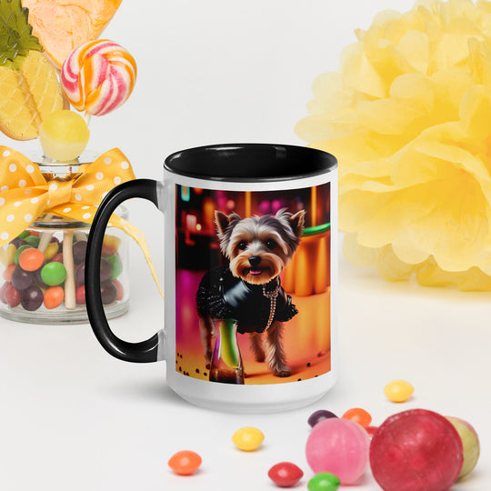 Yorkipoo General- Mug with Color Inside v5