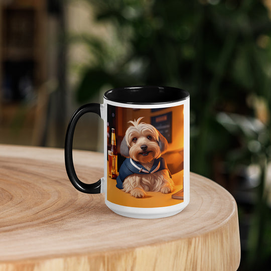 Yorkipoo General- Mug with Color Inside v7