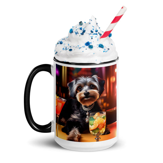 Yorkipoo General- Mug with Color Inside v8