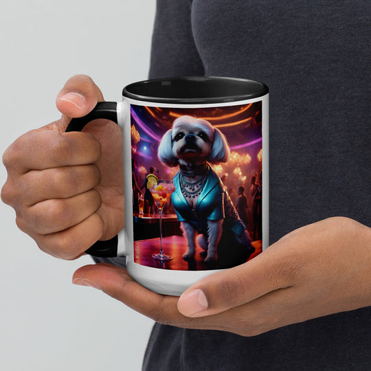 Pugapoo General- Mug with Color Inside v2