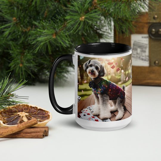 Schnoodle Golfer- Mug with Color Inside v2