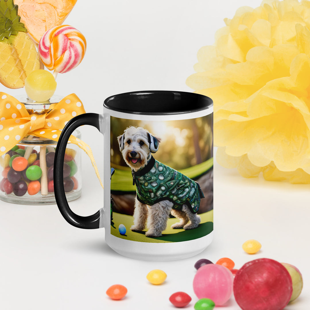 Schnoodle Golfer- Mug with Color Inside v5