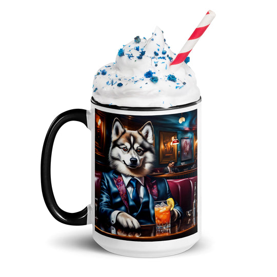 Pomsky General- Mug with Color Inside v11