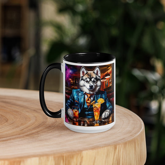 Pomsky General- Mug with Color Inside v13