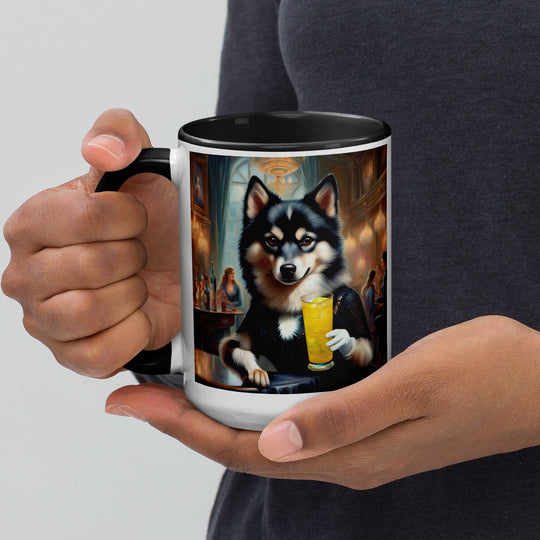 Pomsky General- Mug with Color Inside v14