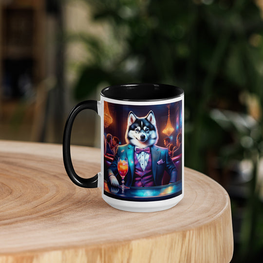 Pomsky General- Mug with Color Inside v12