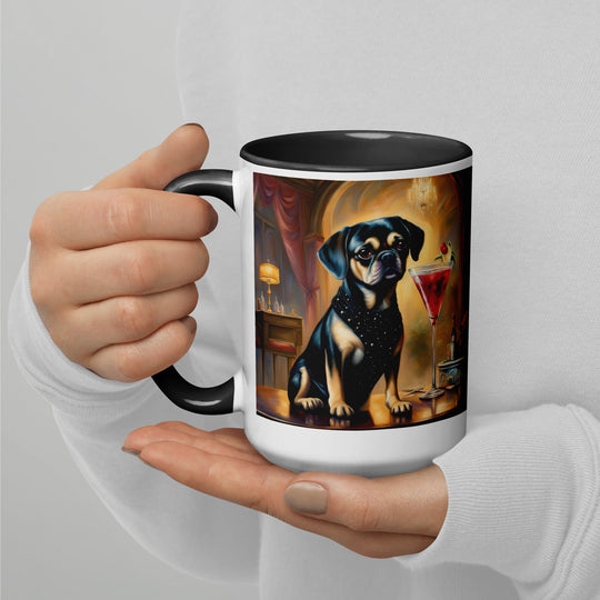 Puggle General- Mug with Color Inside v6