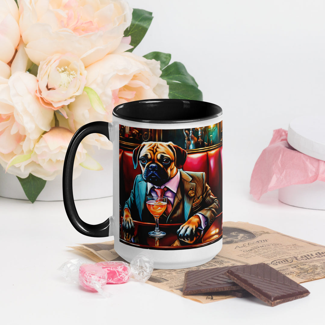 Puggle General- Mug with Color Inside v8