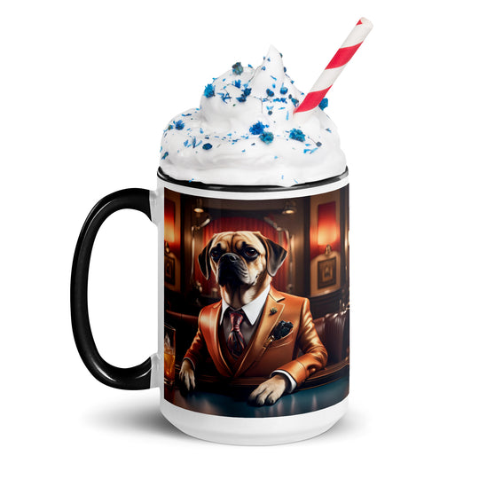 Puggle General- Mug with Color Inside v18