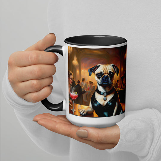 Puggle General- Mug with Color Inside v19