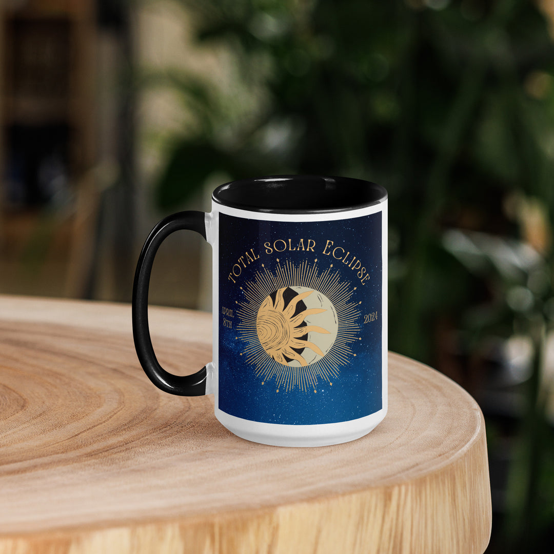 Australian Shepherd Eclipse- Mug with Color Inside v2