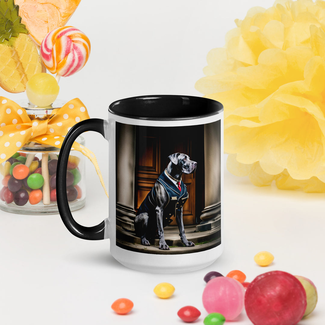 Great Dane- Mug with Color Inside v4
