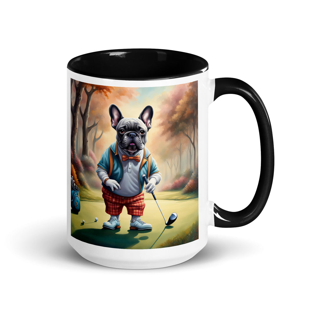 Mug with Color Inside-French Bulldog