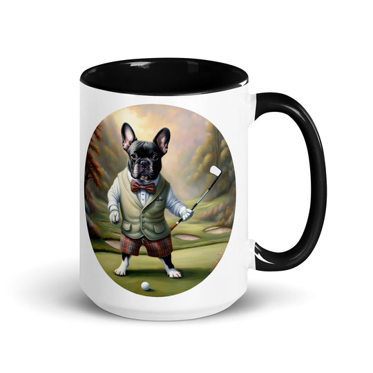 Mug with Color Inside-French Bulldog V3