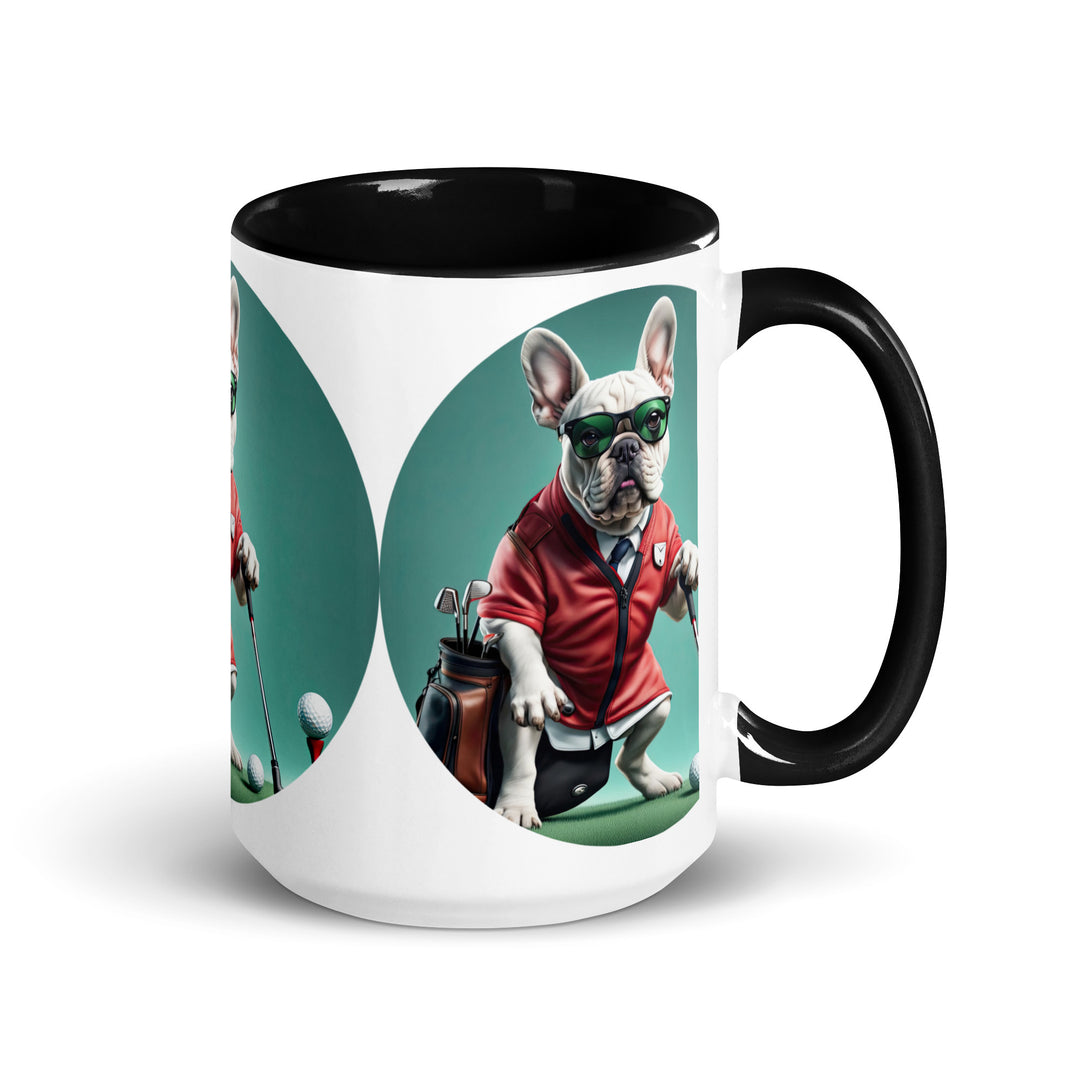 Mug with Color Inside-French Bulldog V4