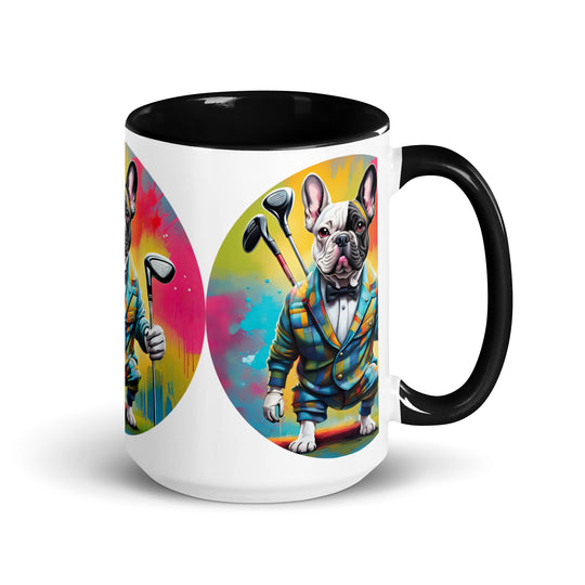 Mug with Color Inside-French Bulldog V5