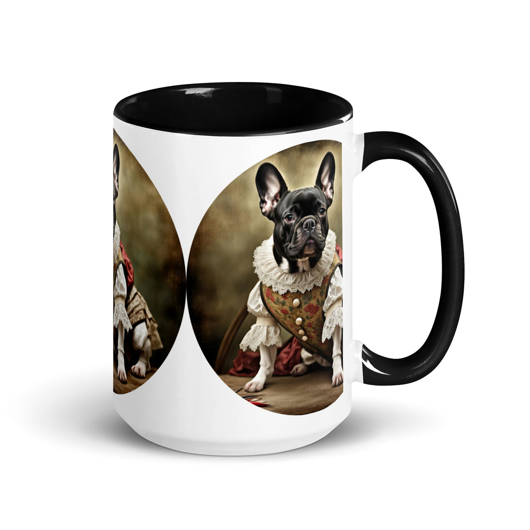 Mug with Color Inside-French Bulldog V8