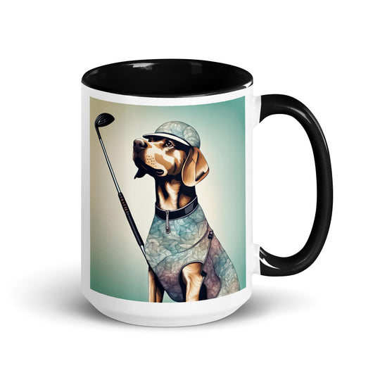 Mug with Color Inside-Labrador Retriever Golfer Labrador Retriever Golfer V18