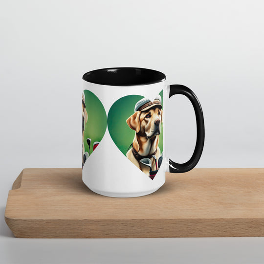 Mug with Color Inside-Labrador Retriever Golfer V26