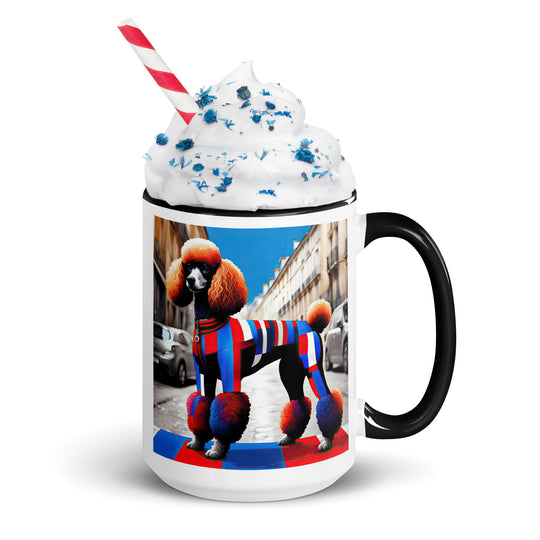 Poodle- Mug with Color Inside